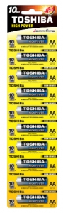 Батарейка Toshiba LR6 HP Alkaline BP 1X10 (6477656)