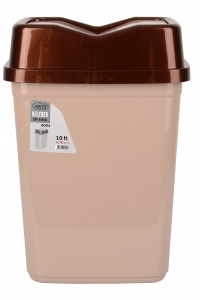Контейнер для сміття VIOLET HOUSE CAPPUCHINO Метелик 34,5х20,5х25,5 см 10 л Коричневий (6678991)