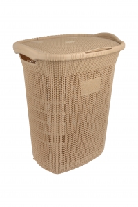 Кошик для білизни VIOLET HOUSE CAPPUCHINO Віолетта 65 л Бежевий (6481510)
