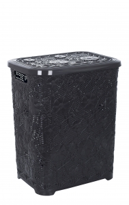 Кошик для білизни VIOLET HOUSE COFFEE Ажур 48х34х40 см Коричневий (6481578)