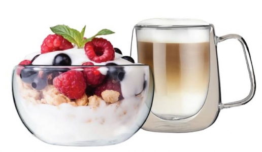 Сервіз для сніданку з подвійною стінкою Ringel Guten Morgen 2 предмета Прозорий (6726105)