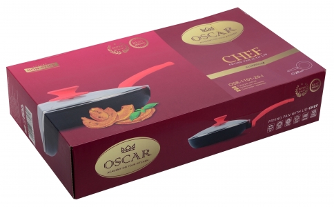 Сковорода з кришкою Oscar Chef 20 см (6673326)