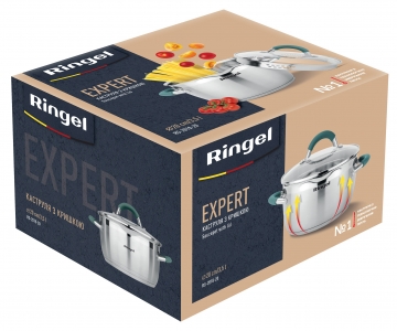 Каструля RINGEL Expert 20 см 3.5 л Хром (6723691)