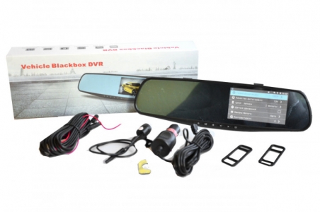 Відеореєстратор-дзеркало DVR 138 Plus + Камера заднього виду 4.3