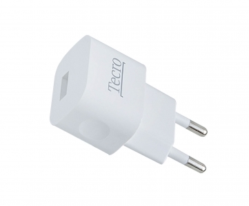 Мережний зарядний пристрій Tecro (1xUSB, 1A) White (TR-CHG01-WT)