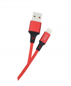 Кабель Tecro USB-Lightning, 1м Red (LT-0100RD)