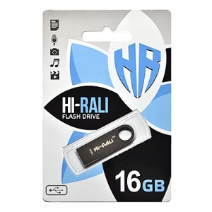 Флеш-накопичувач USB 16GB Hi-Rali Shuttle Series Black (HI-16GBSHBK)