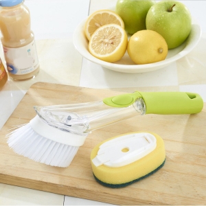 Многофункціональна щітка з дозатором для миття посуду Automatic Liquid Cleaning Brush DMZ-8890 (WN-19)