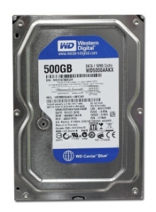 Накопичувач HDD SATA 500GB WD Blue 7200rpm 16MB (WD5000AAKX)