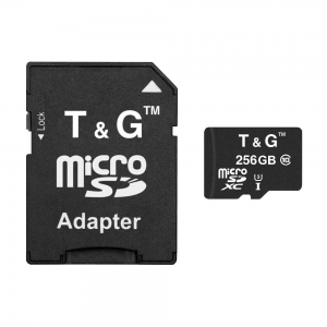 Карта пам'яті MicroSDXC 256GB UHS-I U3 Class 10 T&G; SD-adapter (TG-256GBSD10U3-01)