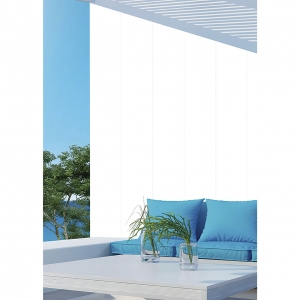 Панель ПВХ пластикова вагонка для стін та стелі RL 3073 Біла матова Riko