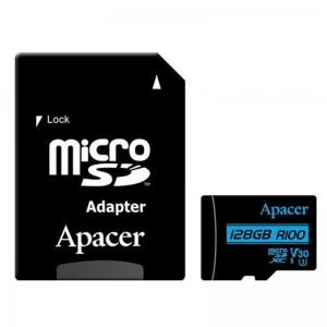 Карта пам'яті MicroSDXC 128GB UHS-I/U3 Class 10 Apacer + SD adapter (AP128GMCSX10U7-R)