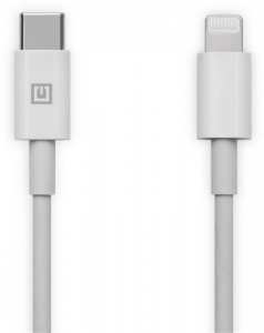 Кабель REAL-EL USB-C-Lightning 1m, White (4743304104680)