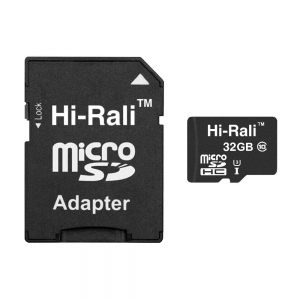 Карта пам'яті MicroSDHC 32GB UHS-I U3 Class 10 Hi-Rali + SD-adapter (HI-32GBSD10U3-01)