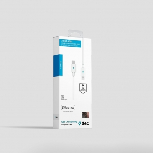 Кабель Ttec (2DKM04B) USB-C-Lightning, 1.5м White MFi