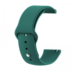 Силіконовий ремінець BeCover для Xiaomi iMi KW66/Mi Watch Color/Haylou LS01/LS02 Dark-Green (706366)