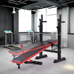 Скамья для жима, наклонная для пресса, брусья WCG 2020 Скамья под штангу