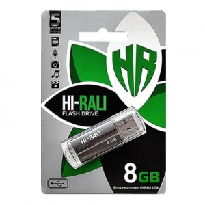 Флеш-накопичувач USB 8GB Hi-Rali Corsair Series Нефрит (HI-8GBCORNF)