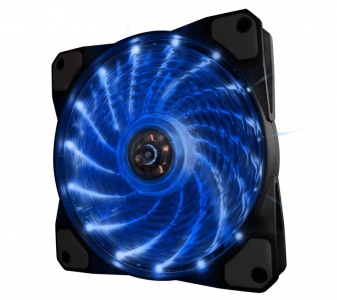 Вентилятор Frime Iris LED Fan 15LED Blue OEM (FLF-HB120B15BULK); 120х120х25мм, 3-pin+4-pin