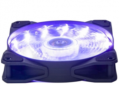 Вентилятор Frime Iris LED Fan 15LED Purple (FLF-HB120P15); 120х120х25мм, 3-pin+4-pin