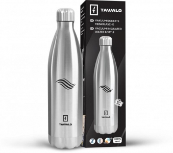 Термопляшка Tavialo 1000 мл Сріблястий (191010109)
