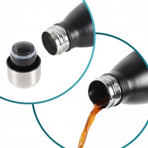 Термопляшка Tavialo 1000 мл Чорна (191010101)