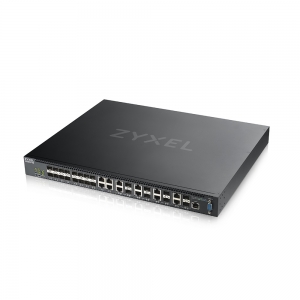 Комутатор ZYXEL XS3800-28 (XS3800-28-ZZ0101F) (4x10GE, 8x10GE/SFP+, 16xSFP+, стекований (до 4)