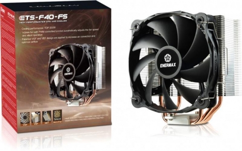 Кулер процесорний ETS-F40 Silent Edition (ETS-F40-FS), Intel: 2066/2011-3/2011/1200/1150/1151/1155/1156/1366/775, AMD: FM1/FM2/F /AM2/AM2+/AM3/AM3+/AM4, 156x140x93 мм, 4-pin