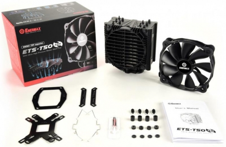 Кулер процесорний ETS-T50 AXE (ETS-T50A-FSS), Intel: 2066/2011-3/2011/1200/1150/1151/1155/1156/1366/775, AMD: FM1/FM2 AM2/AM2+/AM3/AM3+/AM4, 163x144.2x109.5мм, чорний, 4-pin