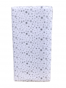 Матрас дитячий ортопедичний Baby Comfort Соня плюс 120*60*8 см Зірочки сірі