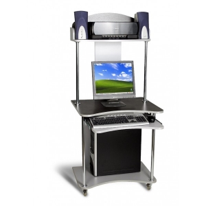 Комп'ютерний стіл Тиса СК-4 Алюміній-Венге магія