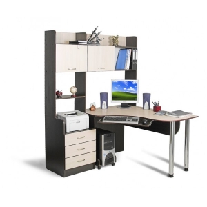 Кутовий комп'ютерний стіл Тиса СК-12 Венге магія - Дуб молочний