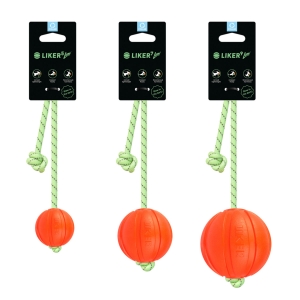 М'ячик Collar ЛАЙКЕР9 Люмі на шнурі д-9 см Оранжевий