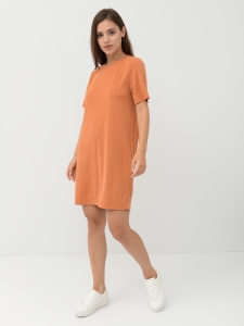 Женское платье футболка Monki S светло коричневый 564596