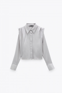 Жіноча блуза Zara M сірий 3067417811