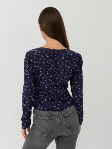 Жіноча блуза Other Stories 38 темно-сині квіти 6108767