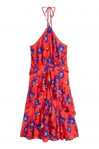 Жіноча сукня H&M 32 червоно синій 5730946