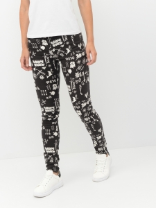 Женские джинсы Monki 36 черный принт 295971