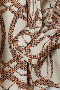 Жіноча блуза H&M 34 бежевий візерунки 1511776507