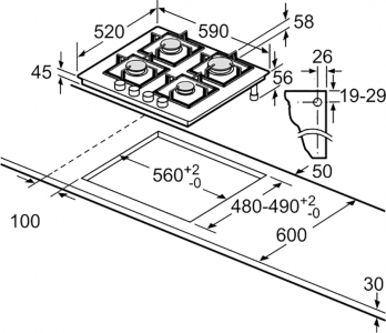 Варкова поверхня Bosch PNP6B6O92R Чорний