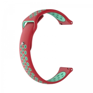 Ремінець MiJobs Xiaomi AmazFit Bip Червоно-зелений (AMZBPSILNIKE-RG)