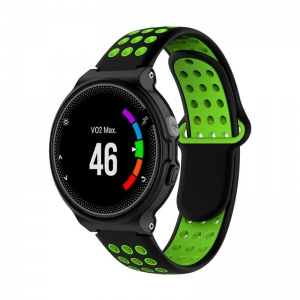 Ремінець Garmin Universal 16 Nike-Style Silicone Band Black/Green (U16-NSSB-BKGN)