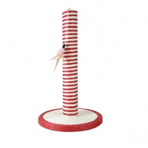 Ганчочка (кігтеточка) AnimAll GLP 19001 стовпчик 30x30x47 см Red White (2000981180447)