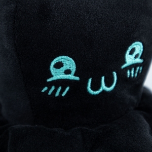 М'яка іграшка Kidsqo Восьминіг перекрут 11см чорно-м'ятний (KD652)