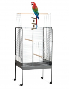 Клітка для птахів вольєра оцинкована на колесах FOP TIFFANY 72*55,5*123,5 см Сірий (8018084032031)