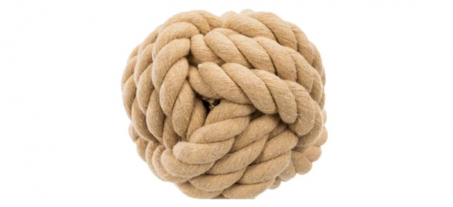 М'яч мотузковий Trixie BE NORDIC 18 см Коричневий (4011905326313)