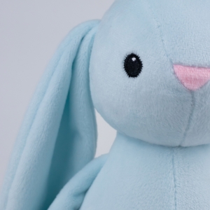 М'яка іграшка KidsQo зайчик Хагсі 23см блакитний (KD721)