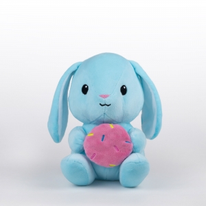 М'яка іграшка KidsQo зайчик Хрумтик 22см блакитний KD723
