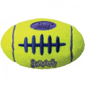 Іграшка KONG AirDog Squeaker Football регбі м'яч для собак середніх та великих порід L 10.2х16.5х10.2 см Жовтий (035585775241)