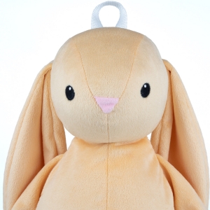 М'яка іграшка рюкзак KidsQo Зайчик Хагсі 31см бежевий (KD726)